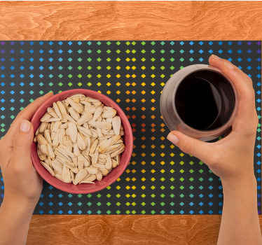 ουράνιο τόξο μωσαϊκό φόντο με χρώματα σουπλά - TenStickers