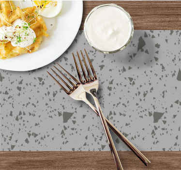 Warm colored terrazzo original placemats - TenStickers