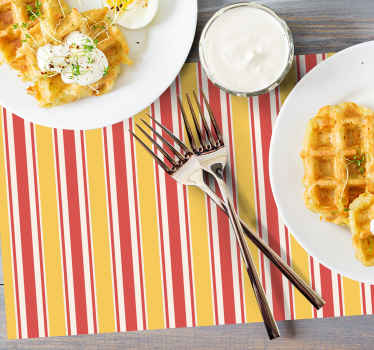 Individuais de mesa modernos produtolistrado tons calidos - TenStickers