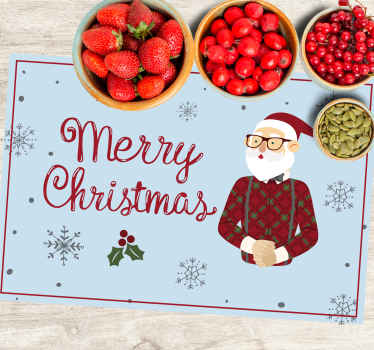 Sretan hipster božić podmetači - TenStickers