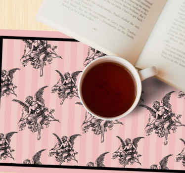 Toile jouy pattern art design Vinyl placemats - TenStickers