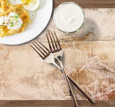 自然纹理大地色调纹理餐垫 - TenStickers