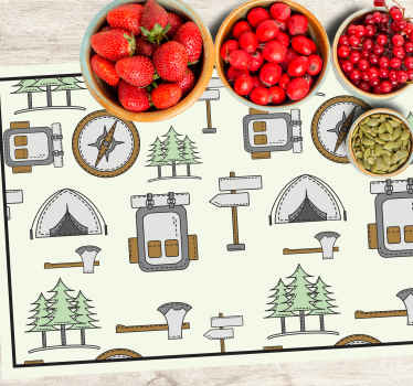 Retkeilykassi kulho, headchet, kompassi lasten pöytätabletti - Tenstickers