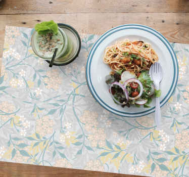 80's floral elegant patter original placemats - TenStickers