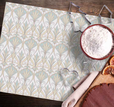 Botanical retro floral pattern placemats - TenStickers