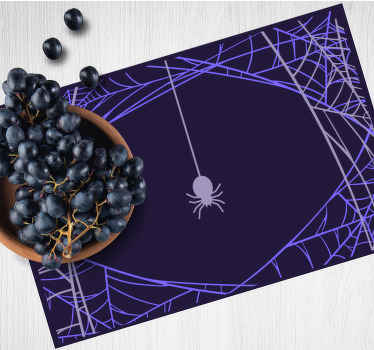 μωβ αποκριάτικα σουπλά αράχνης - TenStickers