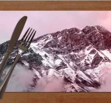 Fjelltopp estetiske farger spisebrikke original - Tenstickers