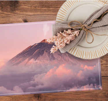 Vulkan top æstetisk fotografi dækkeserviet - TenStickers