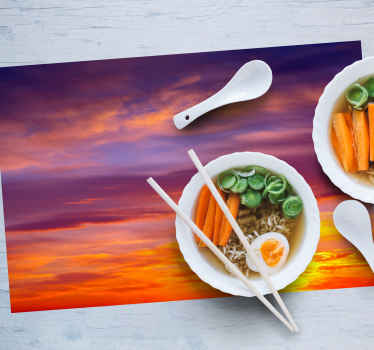 Individuais de mesa originais Cores estéticas do pôr do sol color - TenStickers