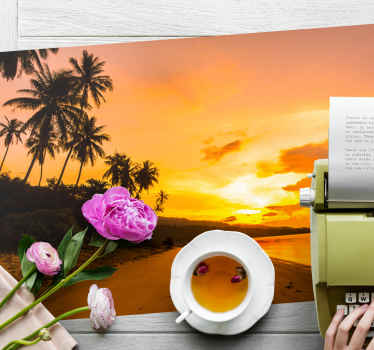 Tropical sunset aesthetic colours placemats - TenStickers