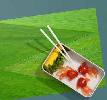 Individuais de mesa originais Estética da grama verde - TenStickers