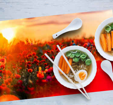 Farverige felt æstetiske farver dækkeservietter - TenStickers