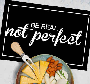 Být skutečné ne dokonalé citace prostírání - TenStickers