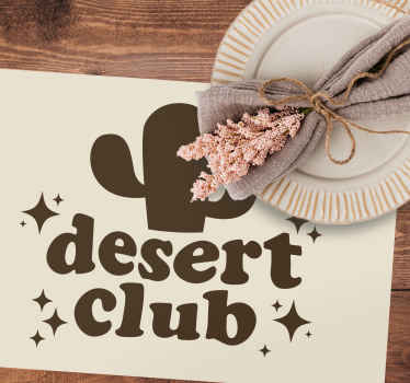 Psychedelic desert club  original placemats - TenStickers