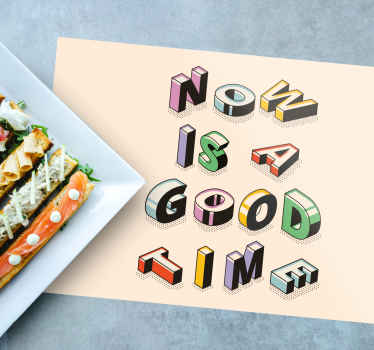 Mantel individual original Ahora es un buen momento - TenVinilo