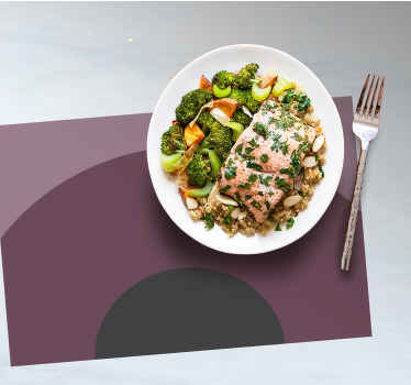 Dark geometric arches modern placemats - TenStickers