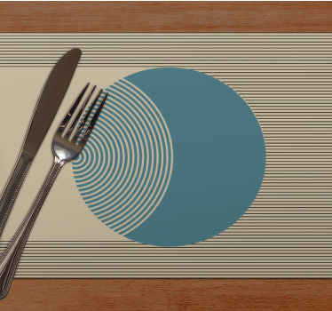 Geometric colors of earth modern placemats - TenStickers
