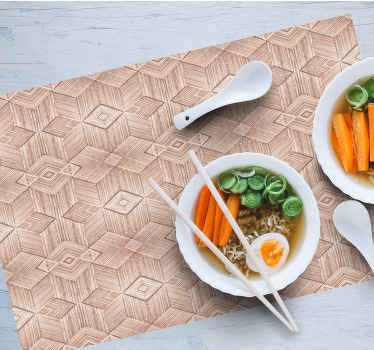 Podmetač tekstura geometrijski drveni uzorak - TenStickers