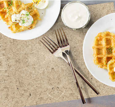 Set de table design bois Effet de panneau de liège en bois - TenStickers