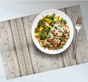 Individuais de mesa de texturas efeito madeira pinho branco - TenStickers