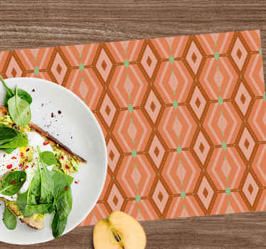 30s autumnal tints geometric elegant placemats - TenStickers