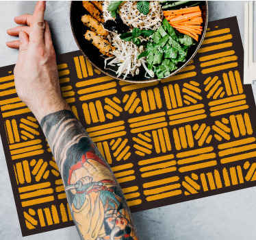 Afrikansk stil abstrakt konst bordstablett - Tenstickers