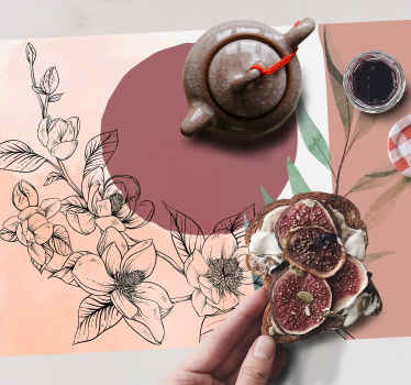 Elegancka podkładka na stół Różowe odcienie w stylu glamour - TenStickers