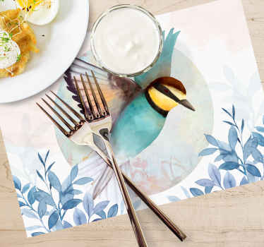 Glamour style artistic bird original placemats - TenStickers