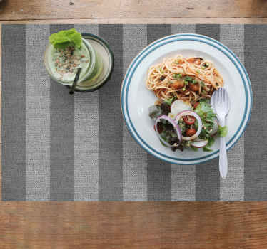 Stora grå ränder hem bordstabletter - Tenstickers