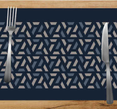 σουπλά βινυλίου γεωμετρικά μπλε και γκρι - TenStickers