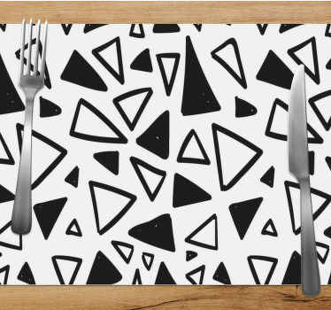 Geometrisk triangel pa vinyl bordstabletter - Tenstickers