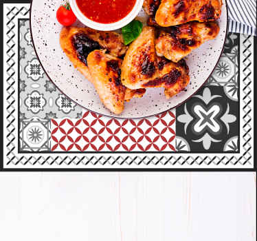 "scarlet" collage eleganta bordstabletter - Tenstickers