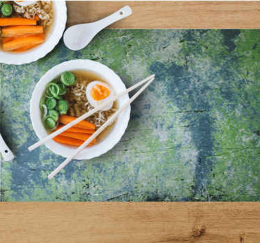 Blå nyanser vintage vägg texturerade bordstabletter - Tenstickers