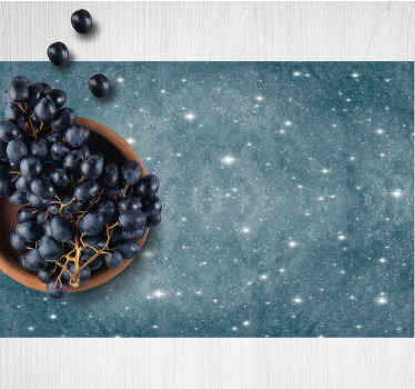 Kuvioitu sininen valkoisilla pisteillä Alkuperäinen pöytätabletti - Tenstickers