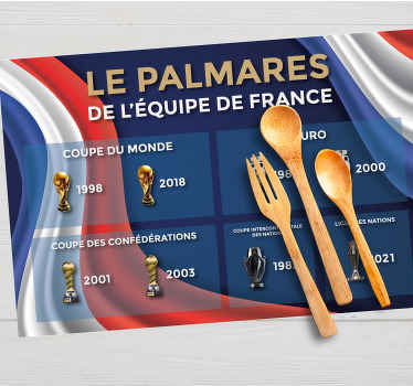 Set de table rectangulaire Trophée football - TenStickers