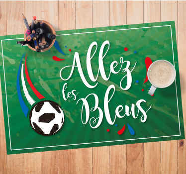 Set de table rectangulaire Allez les bleus - TenStickers