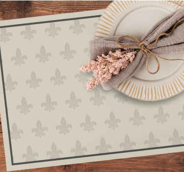 Set de table rectangulaire Fleur de lys - TenStickers