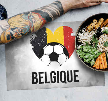 Set de table rectangulaire foot belgique - TenStickers