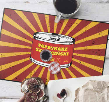 Oryginalna podkładka na stół Paprykarz - TenStickers