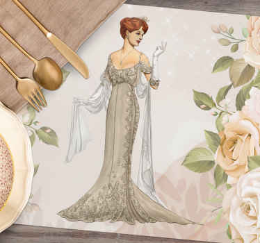 Set de table rectangulaire motif belle époque - TenStickers