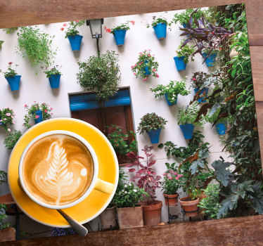 Mantel individual rectangular patio andaluz - TenVinilo