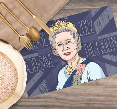 "God Save Queen" Jubilee Placemats - TenStickers