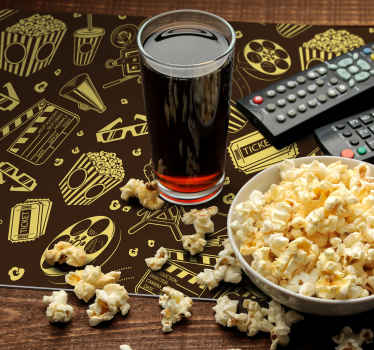 Sinema simgesi desen placemats - TenStickers