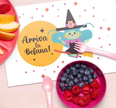 Tovaglietta americana infantile la befana - TenStickers