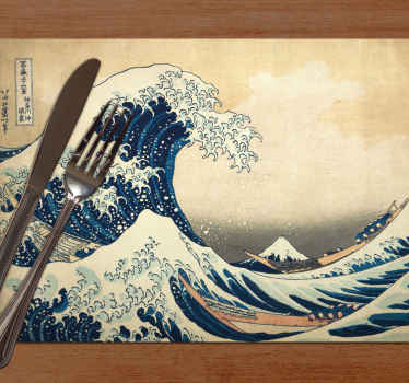 北斋神奈川波浪餐垫 - TenStickers