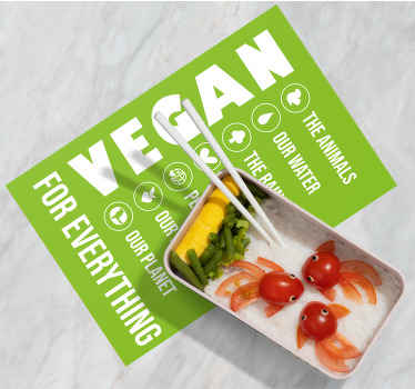 Vegan for everything original placemats - TenStickers
