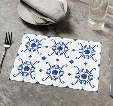 Mantel individual azulejo mediterráneo - TenVinilo