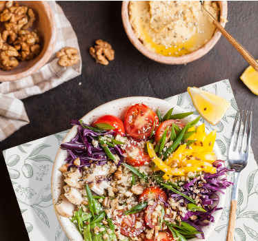 Mantel individual original rama de olivos - TenVinilo