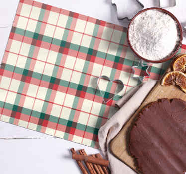 圣诞格子餐垫 - TenStickers