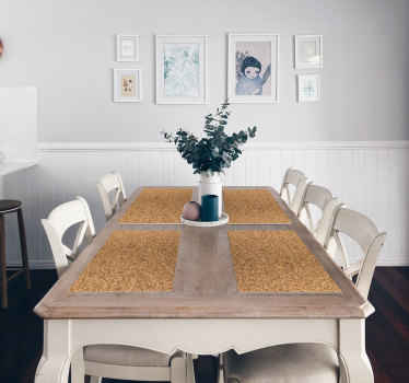 Mantel individual imitación Mantel textura corcho - TenVinilo